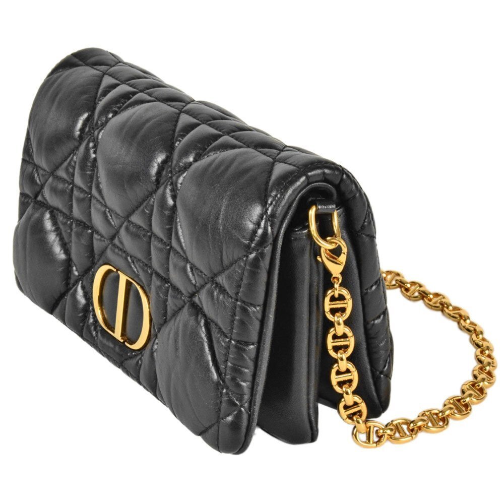 CHRISTIAN DIOR Black Leather Shoulder Bag - Picture 2 of 10